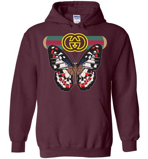 gucci butterfly hoodie|Gucci boutique bag.